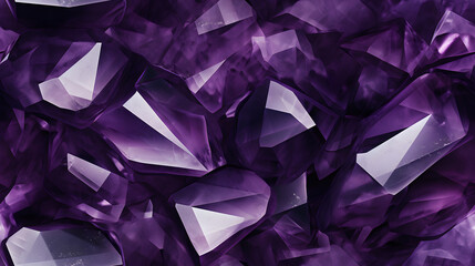 Smooth amethyst crystal with deep purple hues, seamless texture