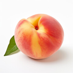 Fototapeta na wymiar peach isolated on white background