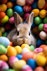 easter bunny with eggs Easter Delights: Capturing the Joy and Beauty of Easter, Stunning Easter Photography: Celebrating the Beauty and Traditions of Easter	