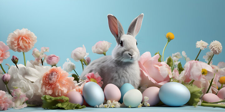 easter bunny with eggs Easter Delights: Capturing the Joy and Beauty of Easter, Stunning Easter Photography: Celebrating the Beauty and Traditions of Easter	