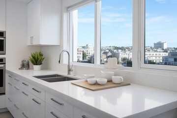Simplicity in White: Kitchen Elegance