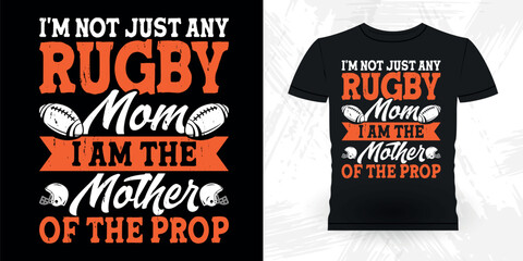 Funny Rugby Player Coach Retro Vintage Rugby Player T-shirt Design