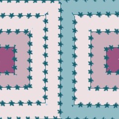 frame with a pattern of a mosaic