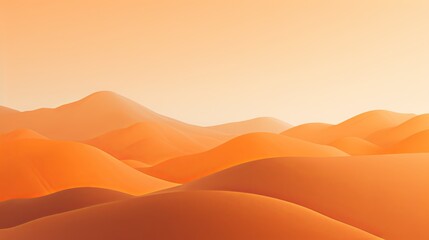 Mountain Abstract Orange Background