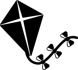 vector illustration of a kite on a transparent background