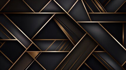 Vector background featuring a luxury pattern with abstract geometric gold lines., photorealistic scenes.