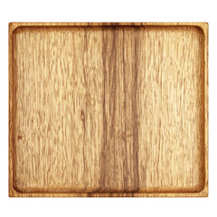 Wooden Plate, isolated on white background, clipping path, full depth of field