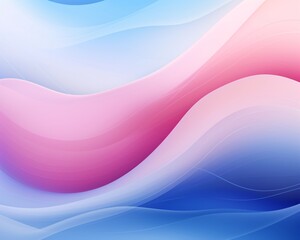 Fototapeta premium a blue and pink wave in vector drawing background, layered translucency, light beige and purple, soft and rounded forms