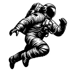 Astronaut isolated on white background