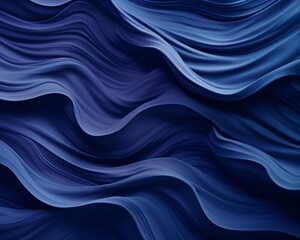 a blue blue snowy ice wall, sinuous lines, infrared film, dark indigo and beige