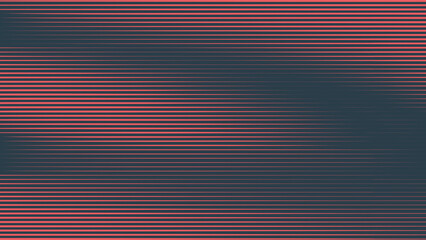 Linear Half Tone Pattern Vector Abstract Smooth Dynamic Texture Red Black Colour Retrowave Background. Synthwave Retro Futurism Art Minimalist Style Decoration. Half Tone Textured Striped Abstraction