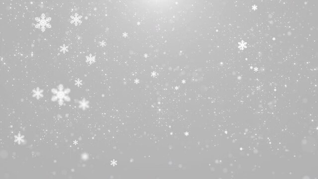 Christmas snowflake and particles background animation.