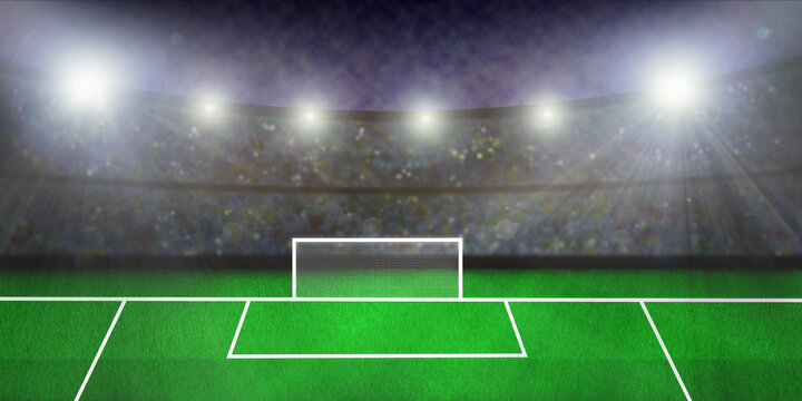 Grafik eines Fußballstadions als Hintergrund für individuelle Anpassungen rund um das Thema Fussball