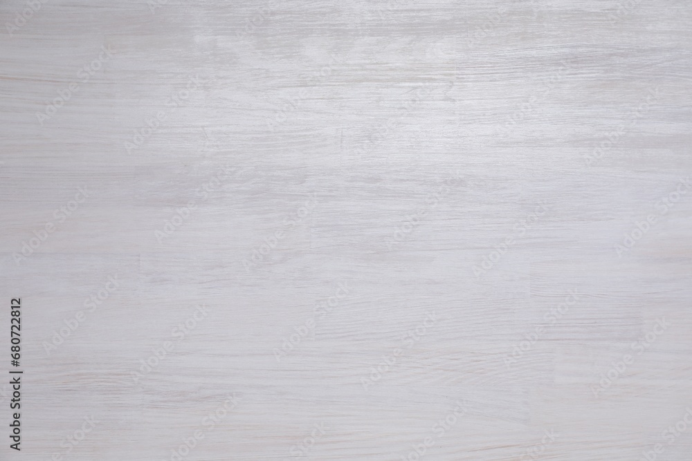 Wall mural texture of white wooden surface as background, top view