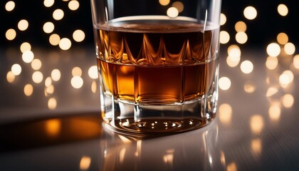 Whiskey drink, alcohol at the bar