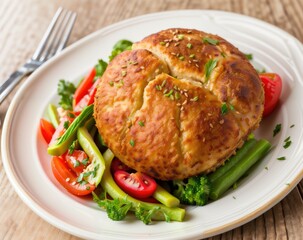 Vegan Elegance: Ultra-Realistic Food Composition