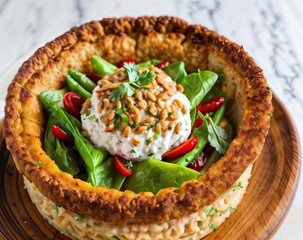Vegan Elegance: Ultra-Realistic Food Composition