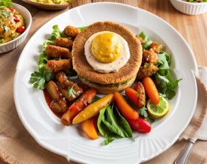 Vegan Elegance: Ultra-Realistic Food Composition