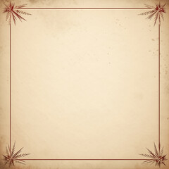 Vintage Christmas scrapbook paper. Holiday frame with copy space. Grunge page created with Generative Ai technology