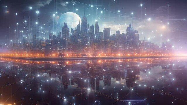 ネットワークと夜景都市,Generative AI 