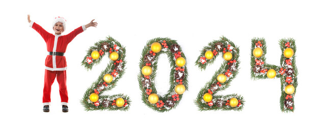 Santa Claus and 2024 number