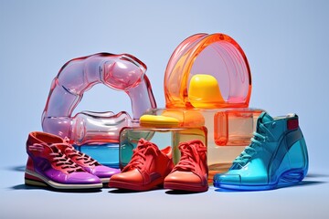 Chic and eco-friendly, products made from recycled plastic, including shoes, clothing and furniture