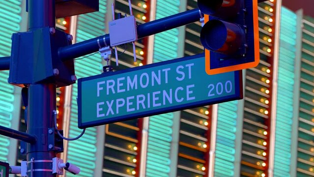Fremont street sign in Las Vegas - travel photography