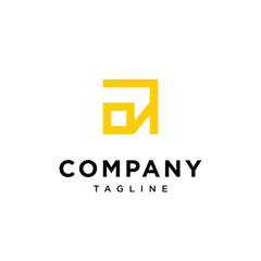 Leter A box logo icon vector template.eps