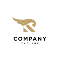 
Letter R wing logo icon vector template.eps