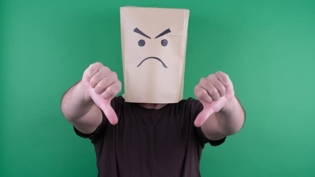 anonymous faceless angry man