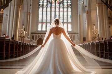 bride in the church