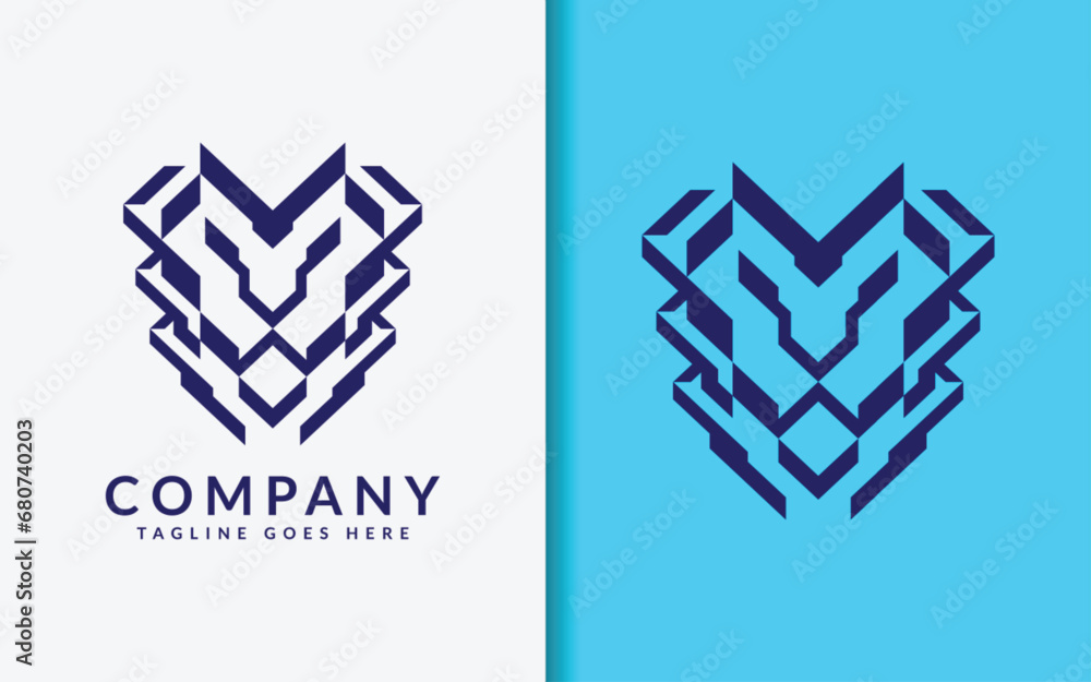 Poster abstract minimalist lion face logo design which consists of sharp lines combination. modern vector i
