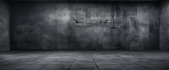 暗いコンクリートのテクスチャー背景。A dark concrete floor texture　Generative AI	 - obrazy, fototapety, plakaty
