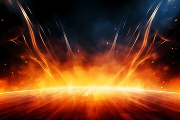 explosion of fire background