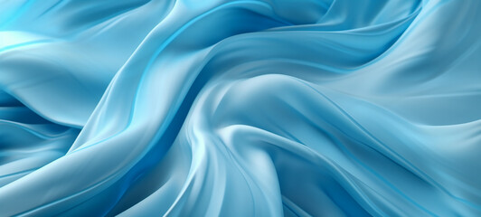 Obraz premium Rippling Fabric Underwater Elegance of Flowing Textiles Submerged Fabric Ripples Textile Submersion Fabric Underwater Melting into the Water Flowing Blue Fabric Movement background Flowing Fabric Flow