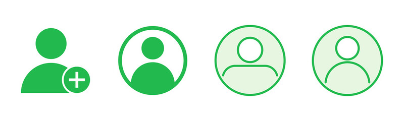 People icon set. person icon vector. User Icon vector