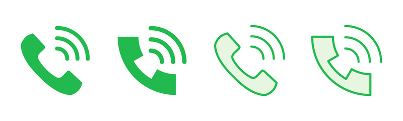 Call icon set. telephone icon vector. phone icon vector. contact us