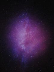 Breathtaking View of the Night Sky Above a Forest, Filled with Stars and a Glowing Milky Way Galaxy