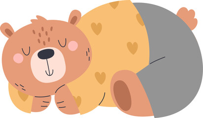 Bear In Pajama Sleeping