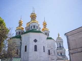 Fototapeta na wymiar exterior of Church of All Saints of the UOC in capital kyiv