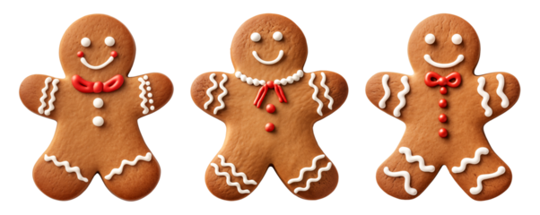 set of gingerbread cookies