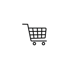 Shoping cart icon, cart sign vector