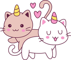 Cats Unicorns Couple