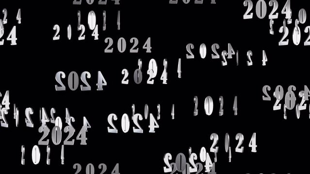 2024 new year Loop Tile with alpha . This texture with an alpha channel is loopable and tileable and can create an infinite seamless element for VJ and DJ.