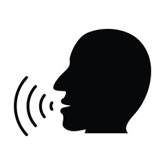 Person talking icon  vector i