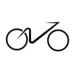 bicycle icon vector logo