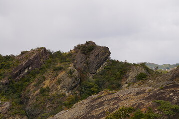 Fototapeta na wymiar ひき岩群