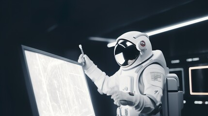 astronaut in full suit 