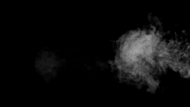Patchy smoke blowing left to right under a breeze, 4k 24p with alpha channel for transparency. Created by a motion graphics artist with over 20 years experience.