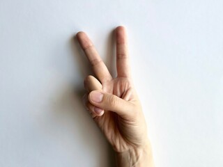 ジェスチャー　ピース